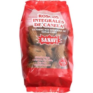 Roscos integrales de canela bolsa 400 g -