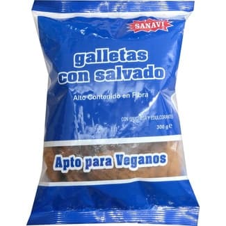 Galletas con salvado con fructosa bolsa 300 g -