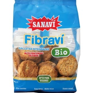 Fibravi Bio galletas integrales ecológicas sin huevos y sin leche bolsa 300 g -