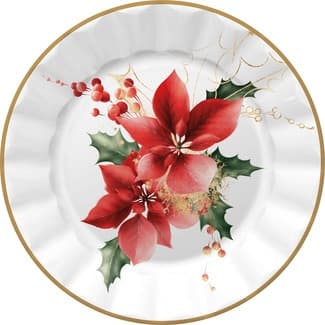 Plato decorativo Bouquet 20,5 cm paquete 8 unidades -