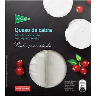 Queso rulo de cabra elaborado con leche pasteurizada precortado pack 2 x 100 g envase 200 g -