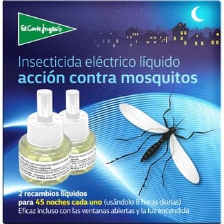 Insecticida volador eléctrico líquido antimosquitos recambio 2 unidades -