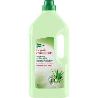 Limpiador concentrado con aloe vera especial para terrazo mármol gres cerámica y porcelana botella 1,5 l -