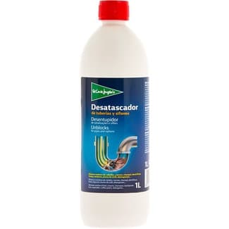 Desatascador de tuberías y sifones líquido botella 1 l -