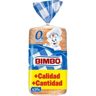 Pan de molde sandwich grande 0% azúcares añadidos bolsa 430 g -