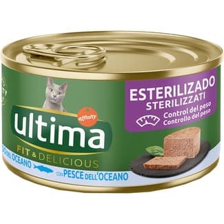 Fit&Delicious comida húmeda para gatos esterilizados con pescado lata 85 g -