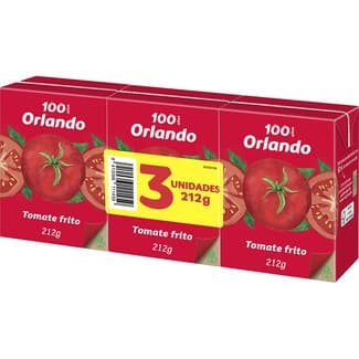 Tomate frito sin gluten pack 3 envase 212 g -