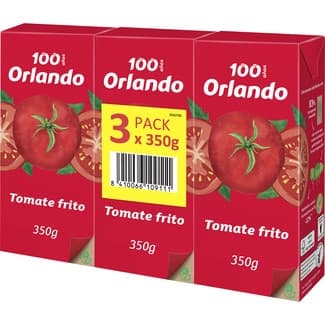 Tomate frito sin gluten pack 3 envase 350 g -