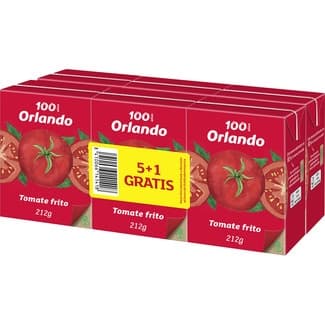 Tomate frito sin gluten pack 6 envase 212 g -