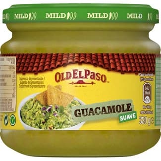 Salsa guacamole para dippear suave frasco 320 g -