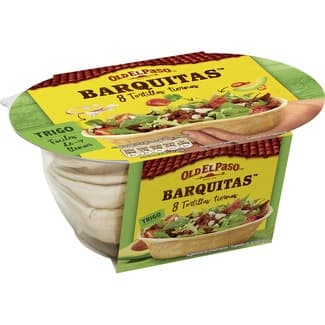 Barquitas tortillas de trigo tiernas 8 unidades envase 193 g -