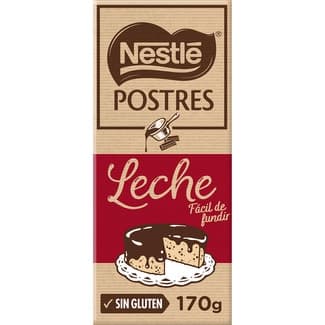 Chocolate con leche para repostería fácil de fundir sin gluten tableta 170 g -