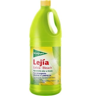 Lejía con detergente Higiene y Limpieza olor a limón botella 2 l -