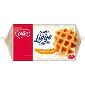 Gofres de lieja con perlas de azúcar 5 unidades paquete 250 g -