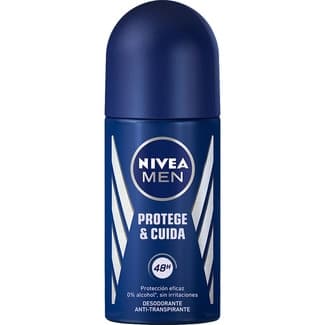 Desodorante roll-on Protege & Cuida 0% alcohol anti-transpirante 48h men envase 50 ml -