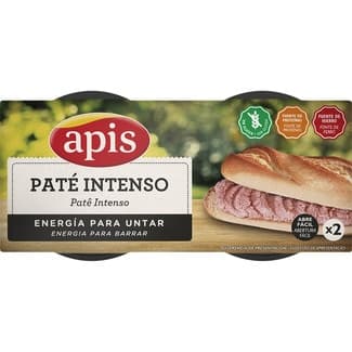 Paté de hígado de cerdo sabor intenso sin gluten pack 2 latas 80 g -