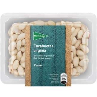 Cacahuetes Virginia crudos tarrina 250 g -