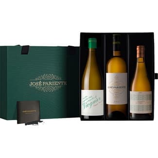 Vino blanco DO Rueda Prieto Pariente Viogner vino blanco VT Castilla Leon 2 botellas 75 cl + Apasionado vino blando DO Rueda botella 50 cl+ sacacorchos -