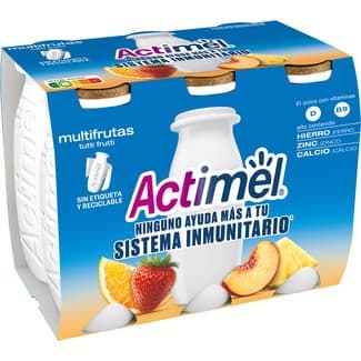 L. Casei con multifrutas sin gluten pack 6 unidades 100 g -