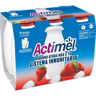 L. Casei con fresa sin gluten pack 6 unidades 100 g -