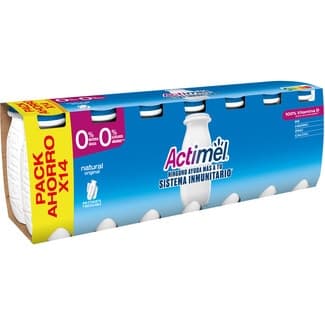 L. Casei natural desnatado 0% m.g 0% azúcares añadidos pack 14 unidades 100 g pack ahorro -