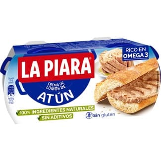 Paté de atún sin gluten pack 2 lata 75 g neto escurrido -