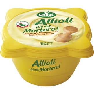 Salsa fresca alioli El del Mortero envase 180 ml sin gluten -