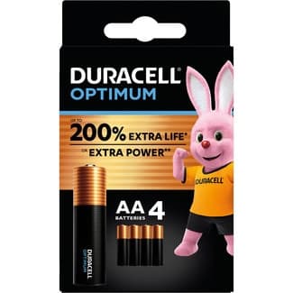 Optimum pilas AA alcalinas, 1.5 Voltios, pila LR6 MX1500 blister 4 unidades -