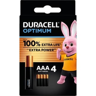 Optimum pilas AAA alcalinas, 1.5 Voltios, pila LR3 MX2400 blister 4 unidades -