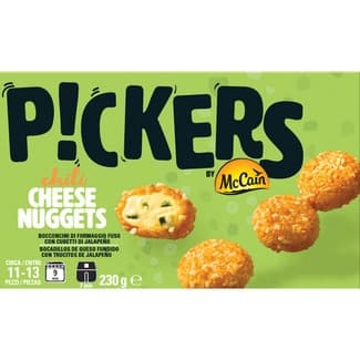 Pickers nuggets de queso con trocitos de jalapeño caja 230 g -