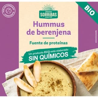Hummus de berenjena ecológico envase 240 g -