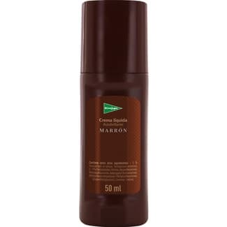 Crema líquida autobrillante marrón con aplicador tubo 50 ml -