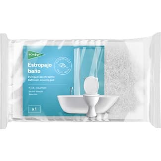 Estropajo fibra blanca baño envase 1 unidad -