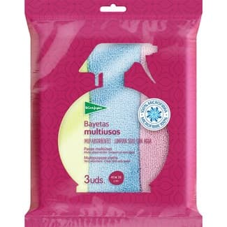Bayeta multiusos muy absorbentes 40x38 cm bolsa 3 unidades -