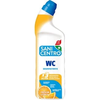 Desinfectante WC gel con lejía x3 Ultra frescor cítrico botella 1 l -