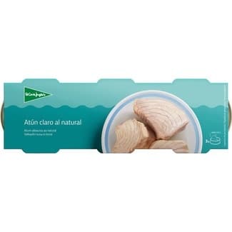 Atún claro al natural pack 3 lata 60 g neto escurrido -