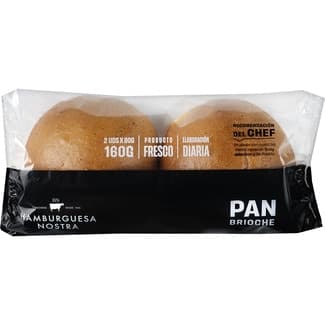 Pan burger brioche 2 unidades bolsa 160 g -
