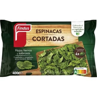 Espinacas cortadas bolsa 400 g -
