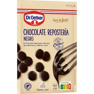 Chocolate negro para repostería fácil de fundir paquete 150 g -