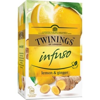 Infuso infusión de jengibre y limón estuche 20 bolsitas -