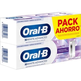 Pasta de dientes 3D White Advanced pack 2 tubos 75 ml -