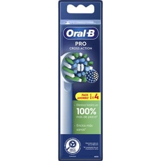 Recambio de cepillo dental Pro Cross Action blister 4 unidades -