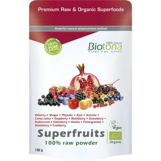 Superfruits mix de frutas ecológicas en polvo 100% natural envase 150 g -