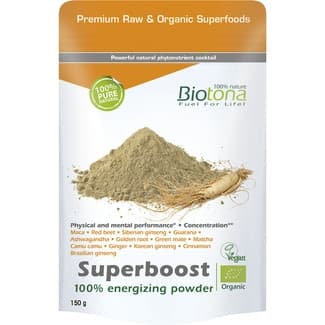 Superboost mezcla de fitonutrientes en polvo ecológica para la concentració envase 150 g -