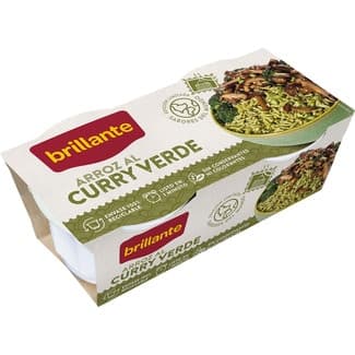 Arroz al curry verde pack 2 envases 125 g -