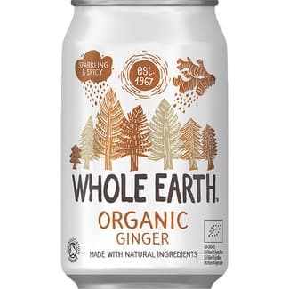 Refresco de jengibre sin azúcar ecológico lata 35,3 cl -
