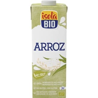 Bebida de arroz natural sin gluten, ecológica sin azúcares añadidos envase 1 l -