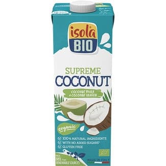 Supreme bebida de coco sin azúcar ecológica y sin gluten envase 1 l -