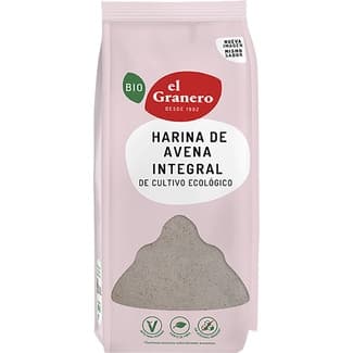 Bio harina de avena integral ecológica envase 500 g -