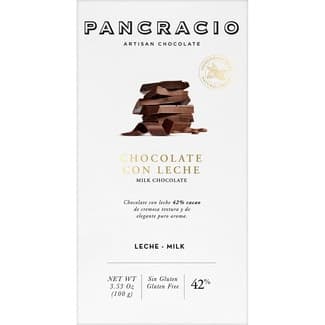 Chocolate con leche 42% cacao sin gluten tableta 100 g -